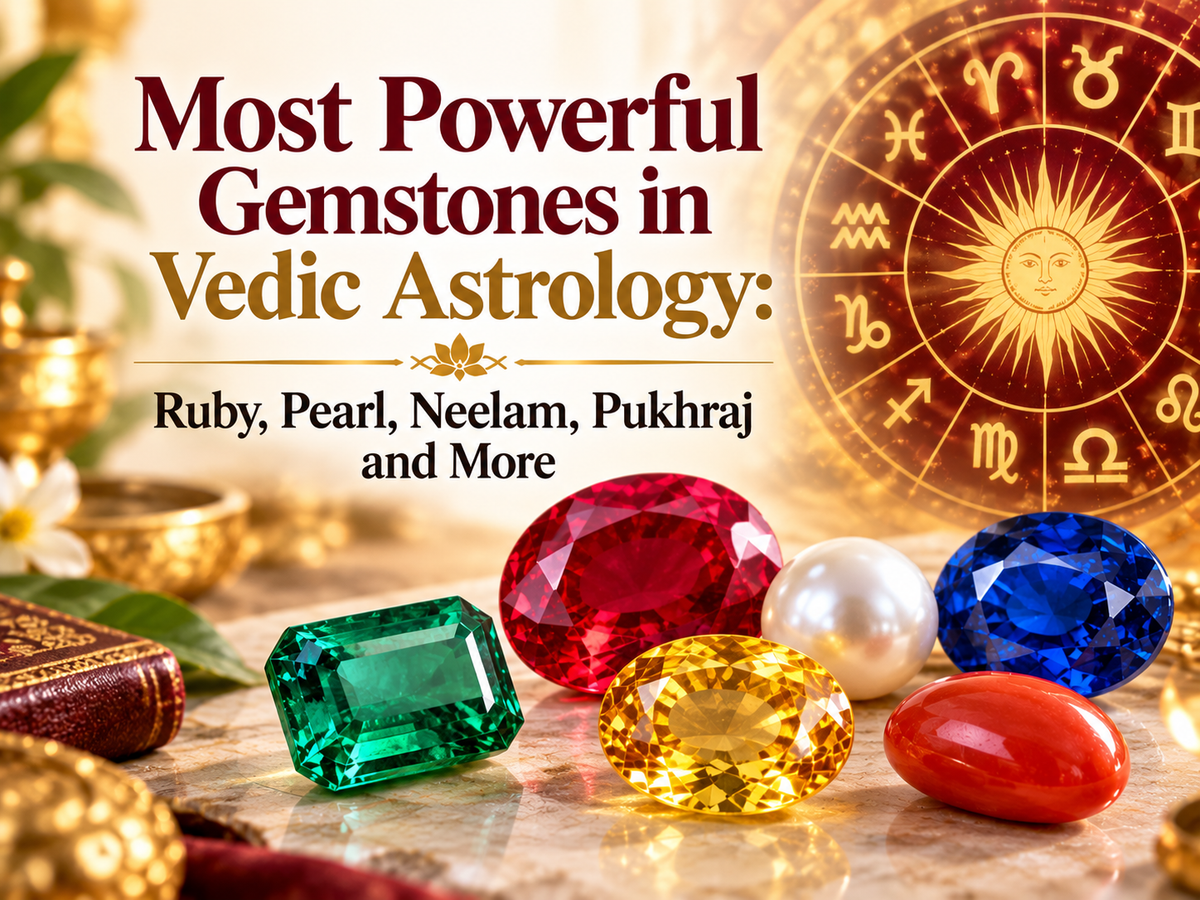 Most Powerful Gemstones in Vedic Astrology: Ruby, Pearl, Neelam, Pukhraj and More