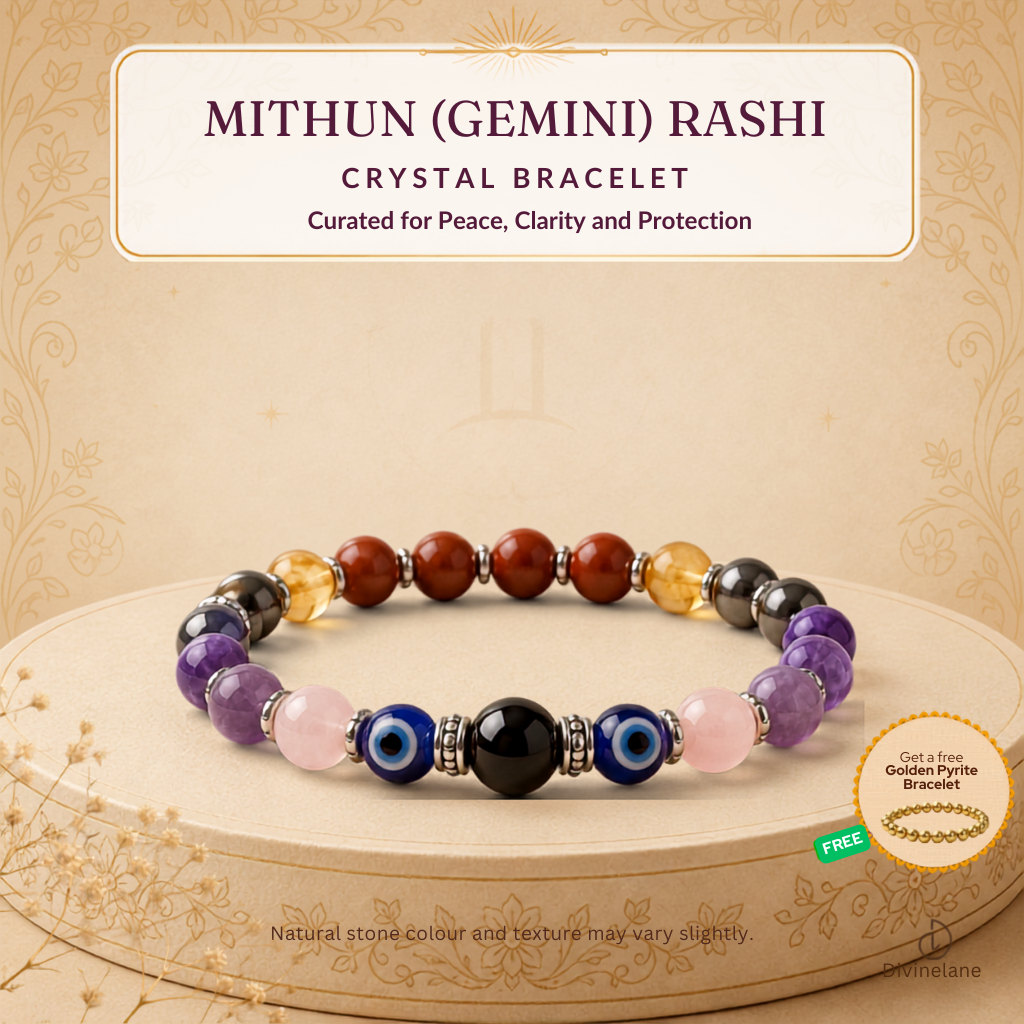 MITHUN (GEMINI) RASHI CRYSTAL BRACELET