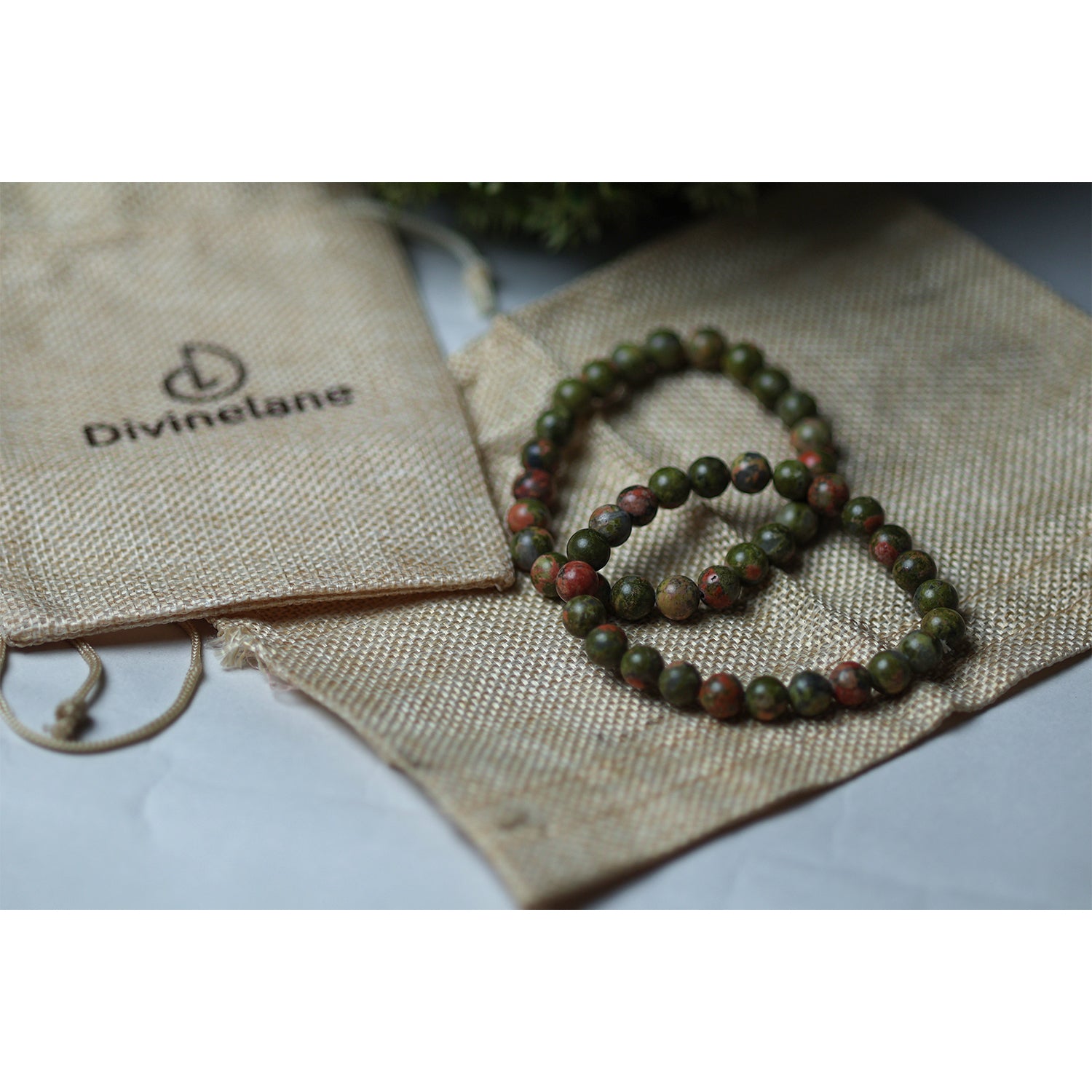 Natural Unakite Bracelet