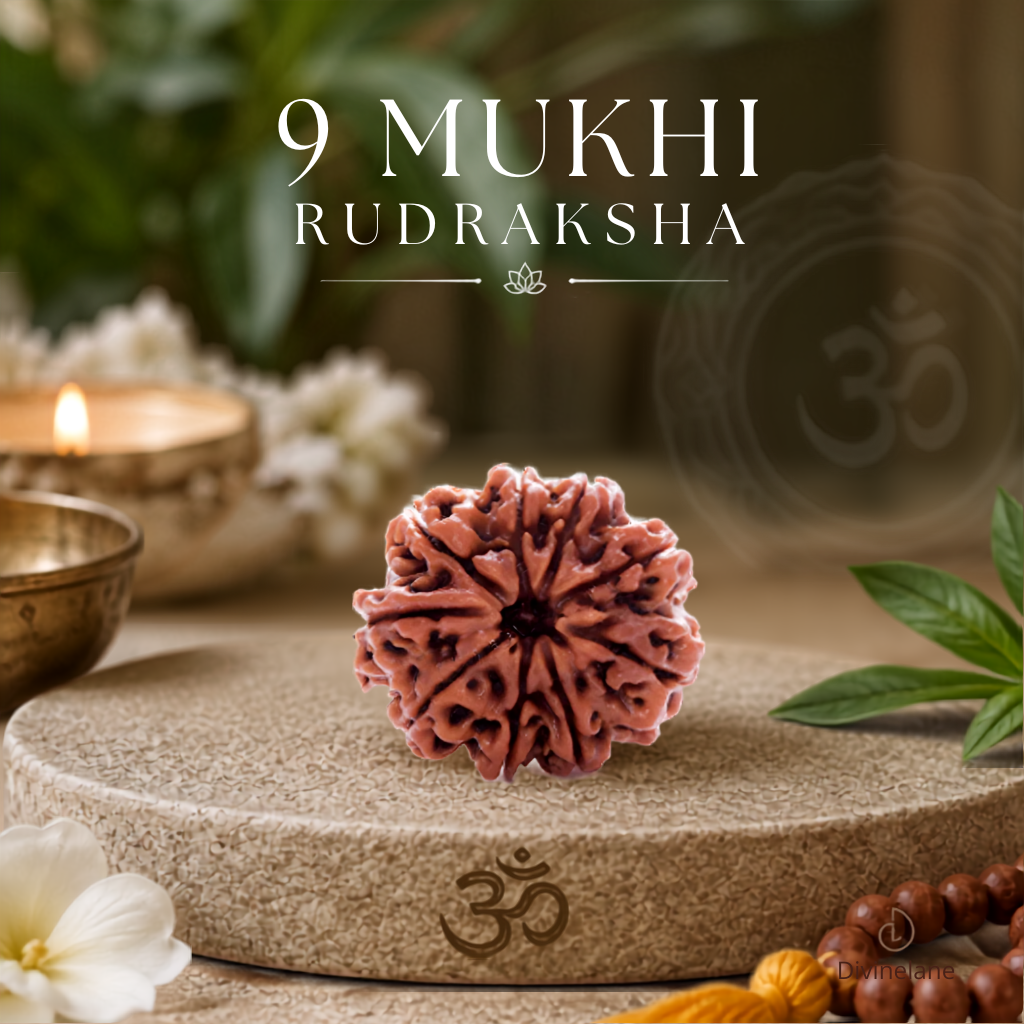Certified Natural 9 Mukhi Rudraksha - Nepal Origin