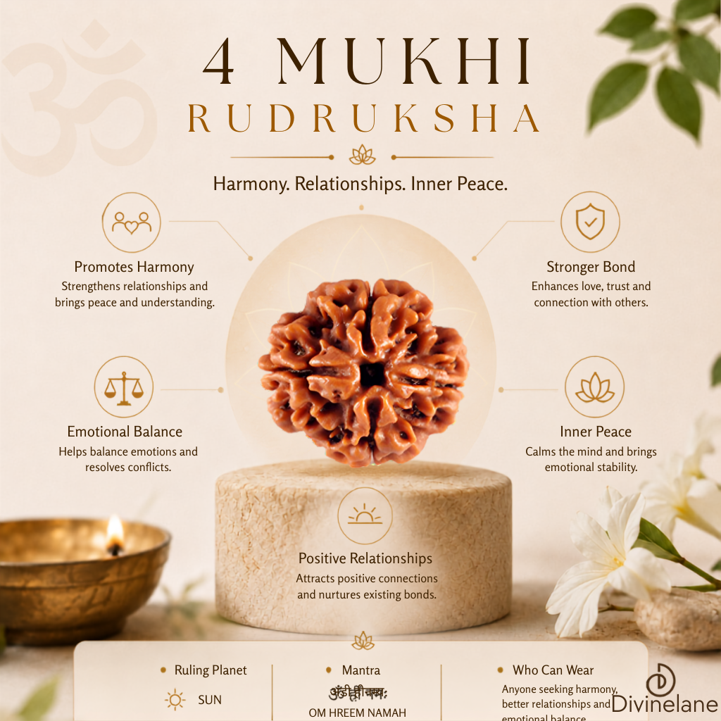 4 Mukhi Rudraksha (Nepali)