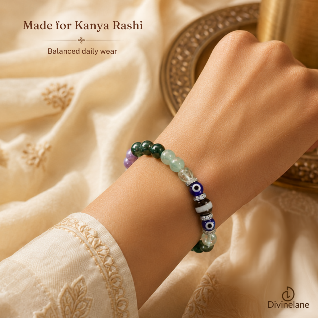 KANYA (VIRGO) RASHI CRYSTAL BRACELET