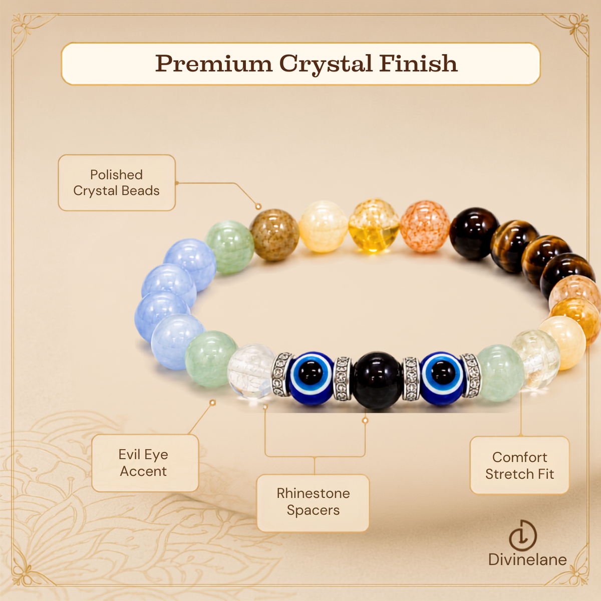 MITHUN (GEMINI) RASHI CRYSTAL BRACELET