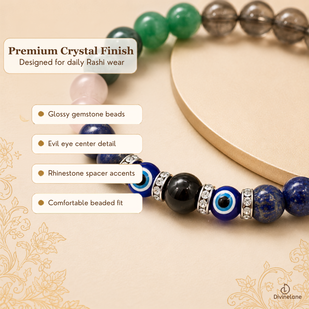 VRISHABHA (TAURUS) RAASHI CRYSTAL BRACELET
