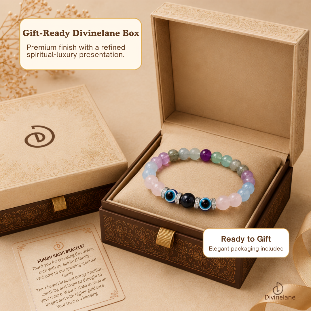 KUMBH (Aquarius) RASHI CRYSTAL BRACELET
