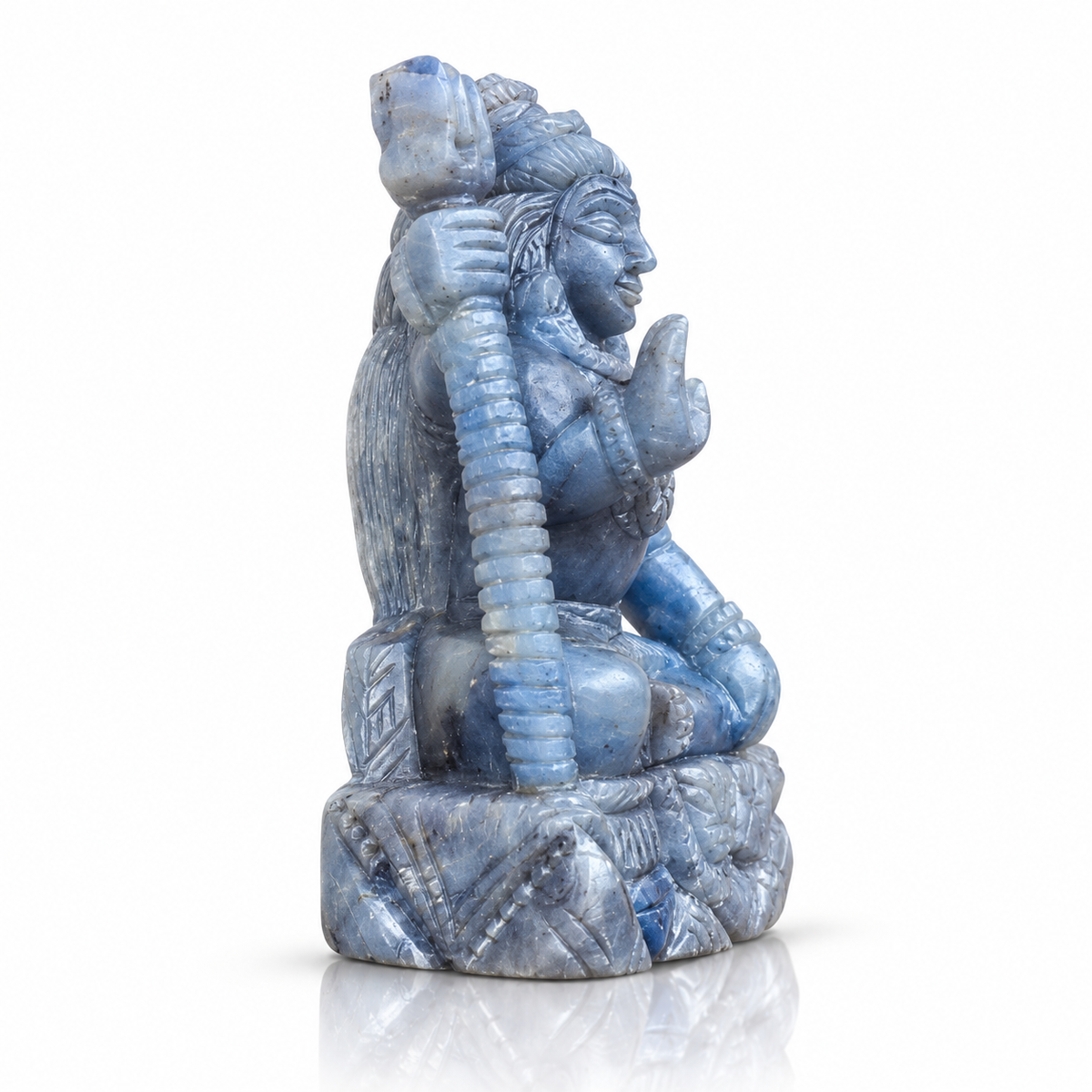 NATURAL BLUE SAPPHIRE SHIV IDOL