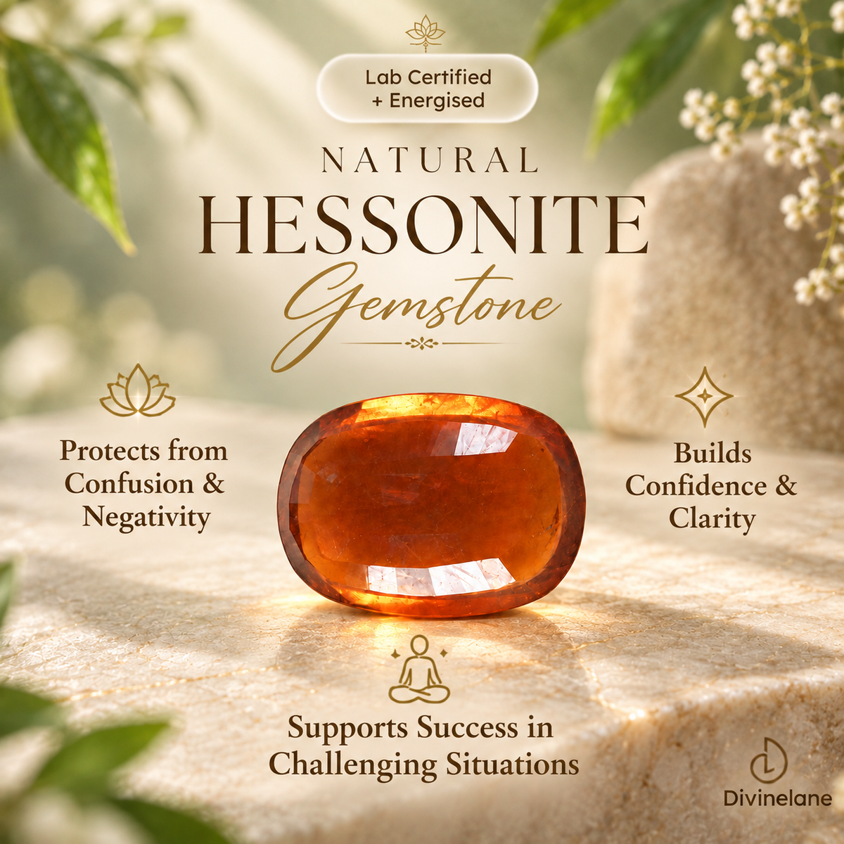 HESSONITE (OVAL)