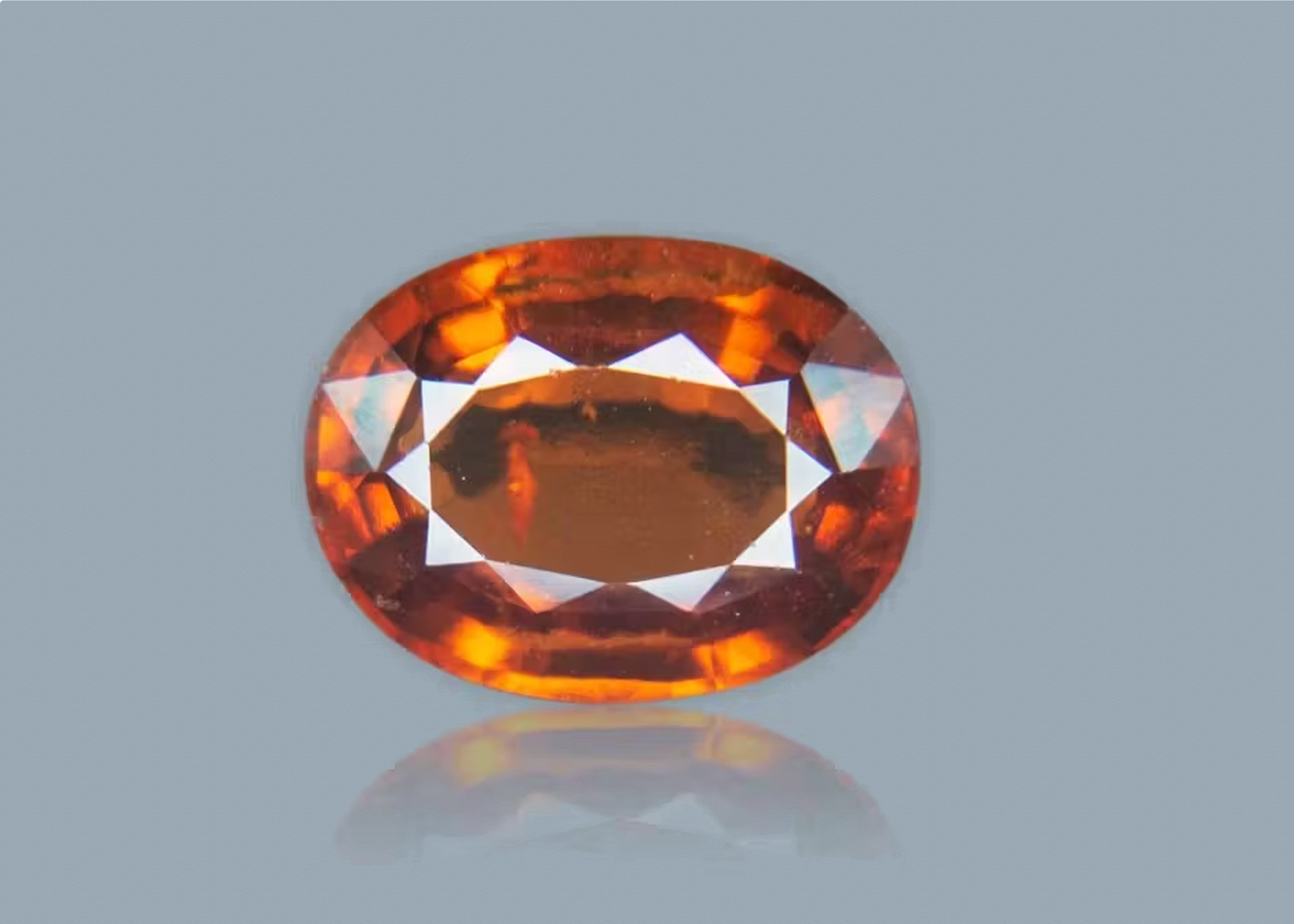 Hessonite ( 6.73 Carat )