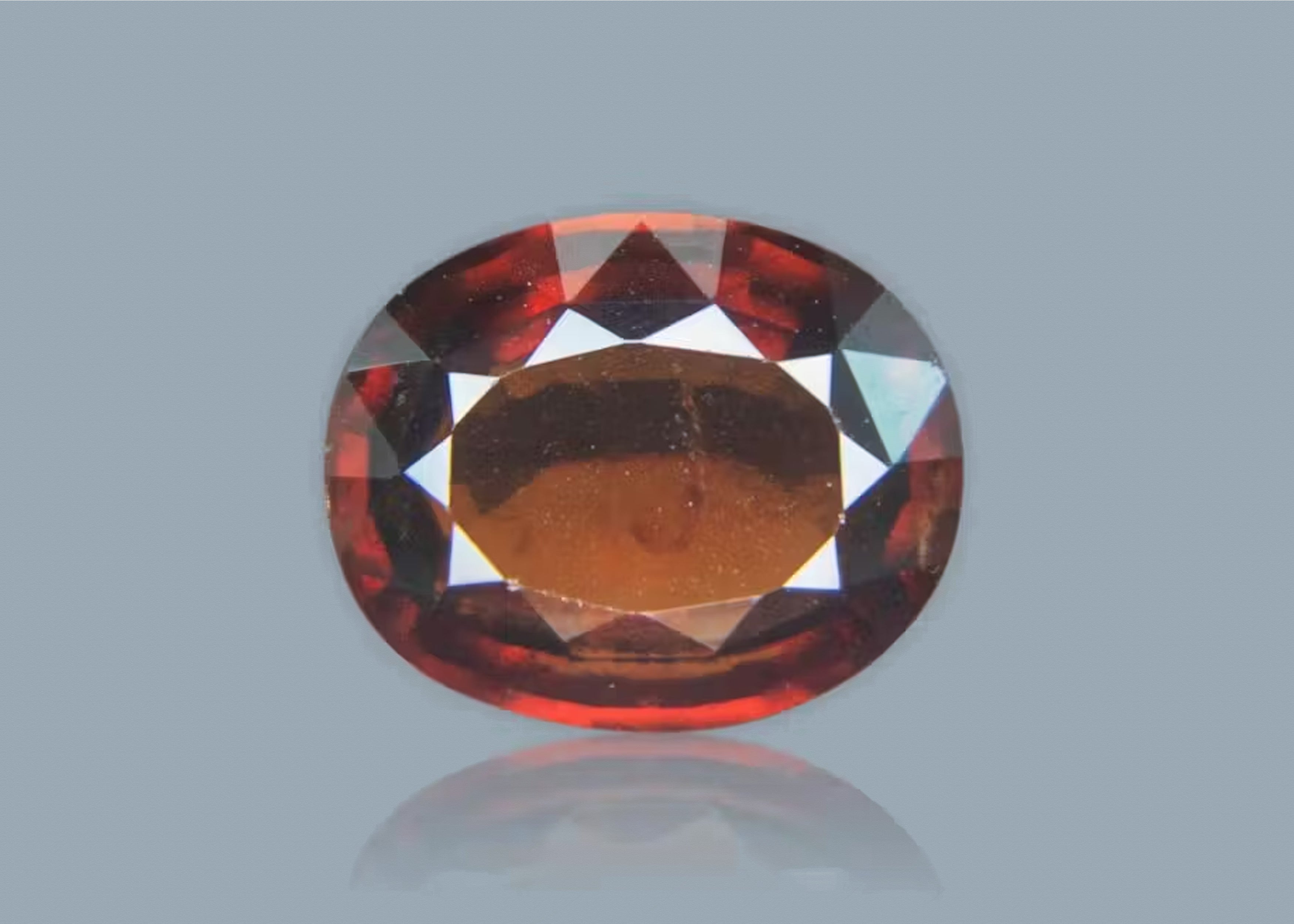 Hessonite ( 6.14 Carat )