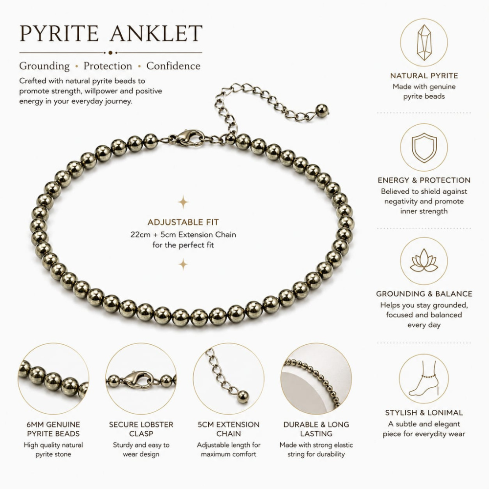 PYRITE ANKLET