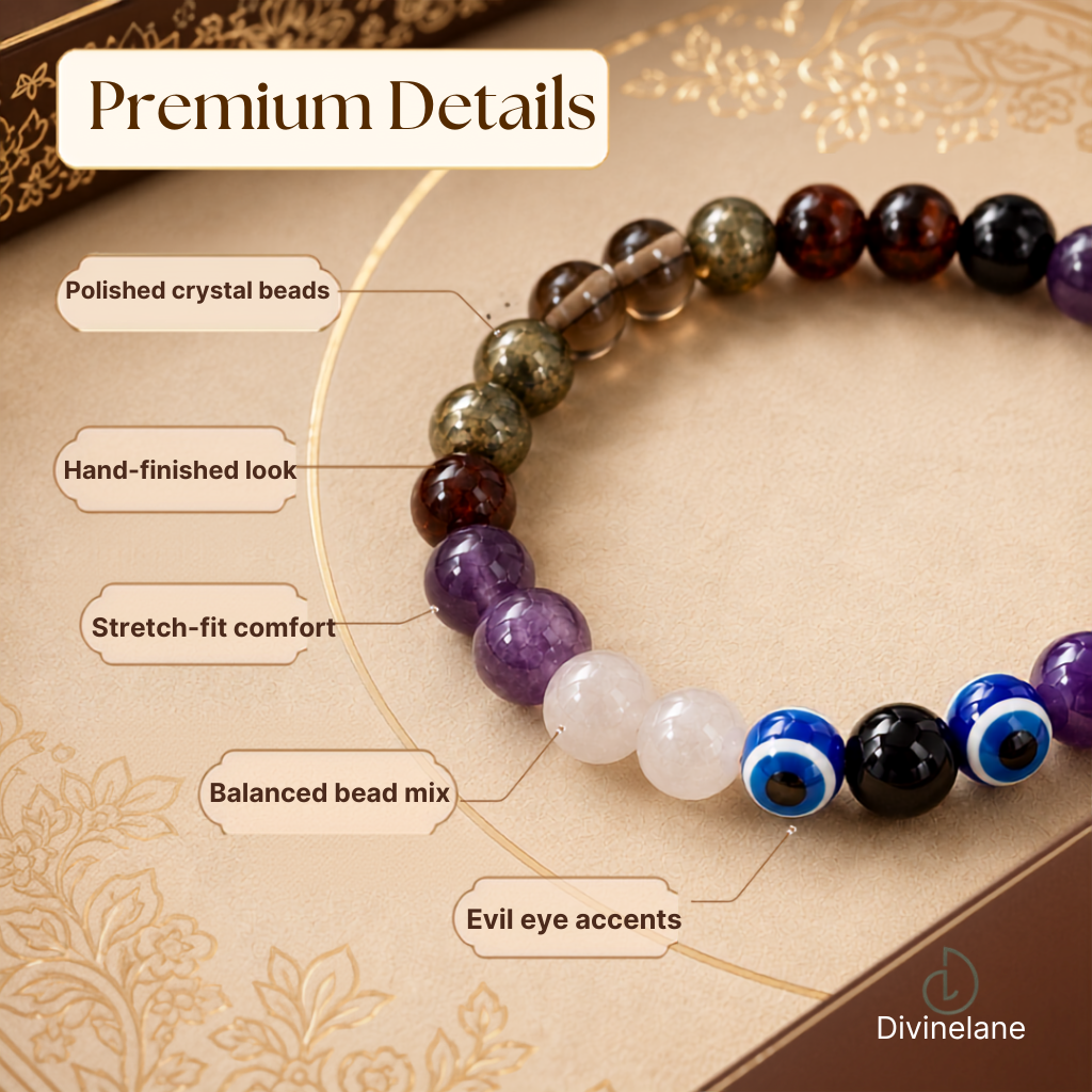 MAKAR (CAPRICORN) RASHI CRYSTAL BRACELET