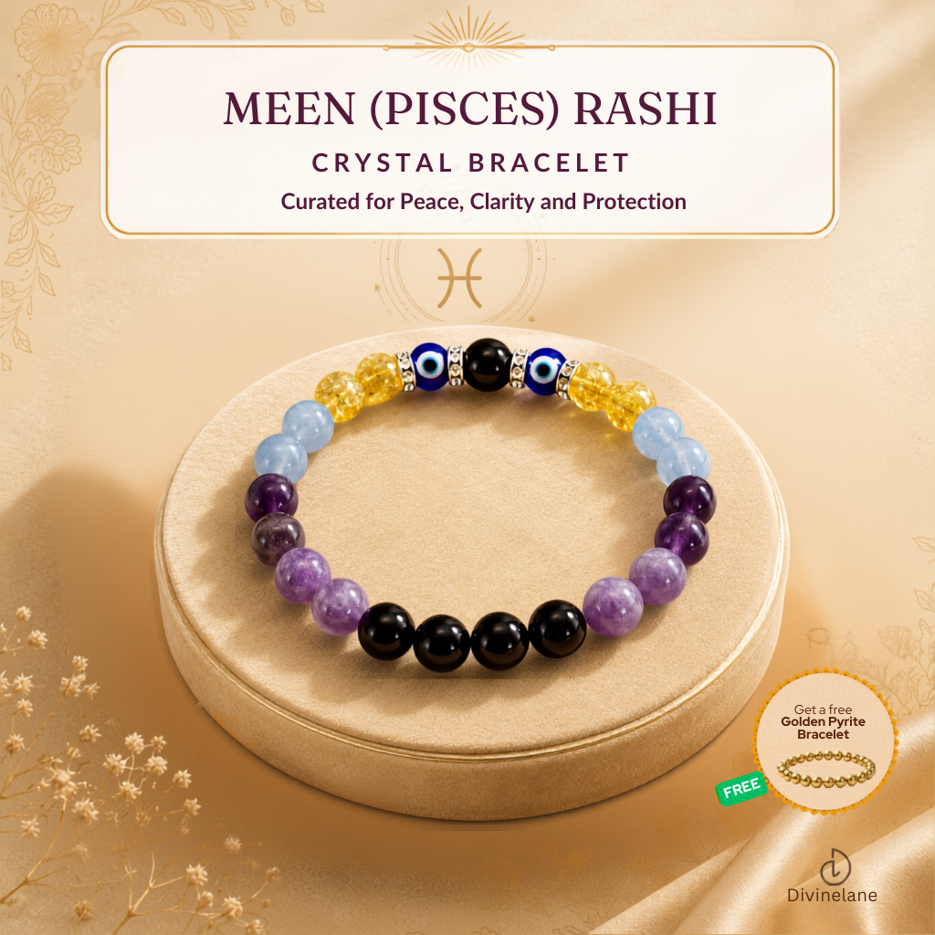 MEEN (Pisces) RASHI CRYSTAL BRACELET
