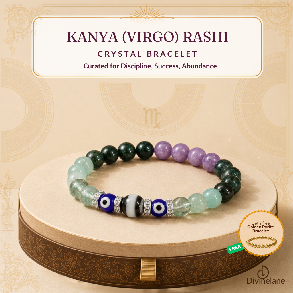 KANYA (VIRGO) RASHI CRYSTAL BRACELET