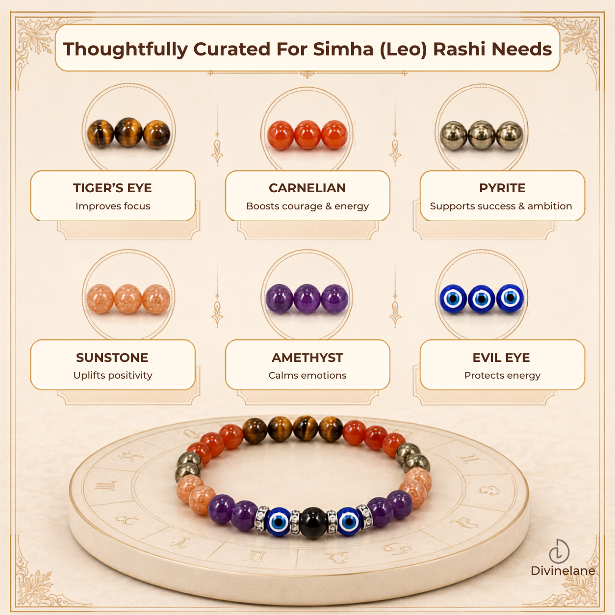 SIMHA (LEO) RASHI BRACELET