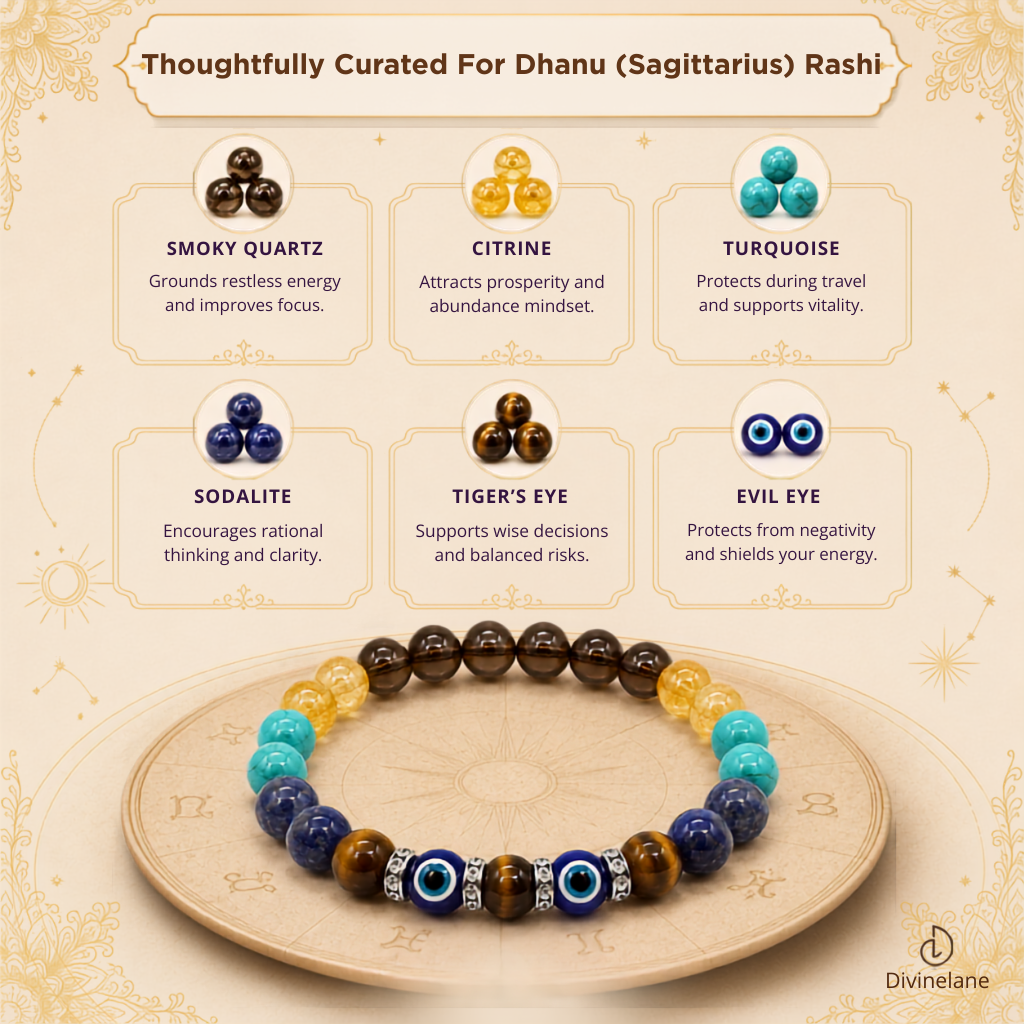 DHANU (SAGITTARIUS) RASHI BRACELET