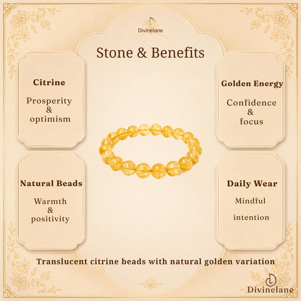 CITRINE BRACELET (Brihaspati Bracelet)