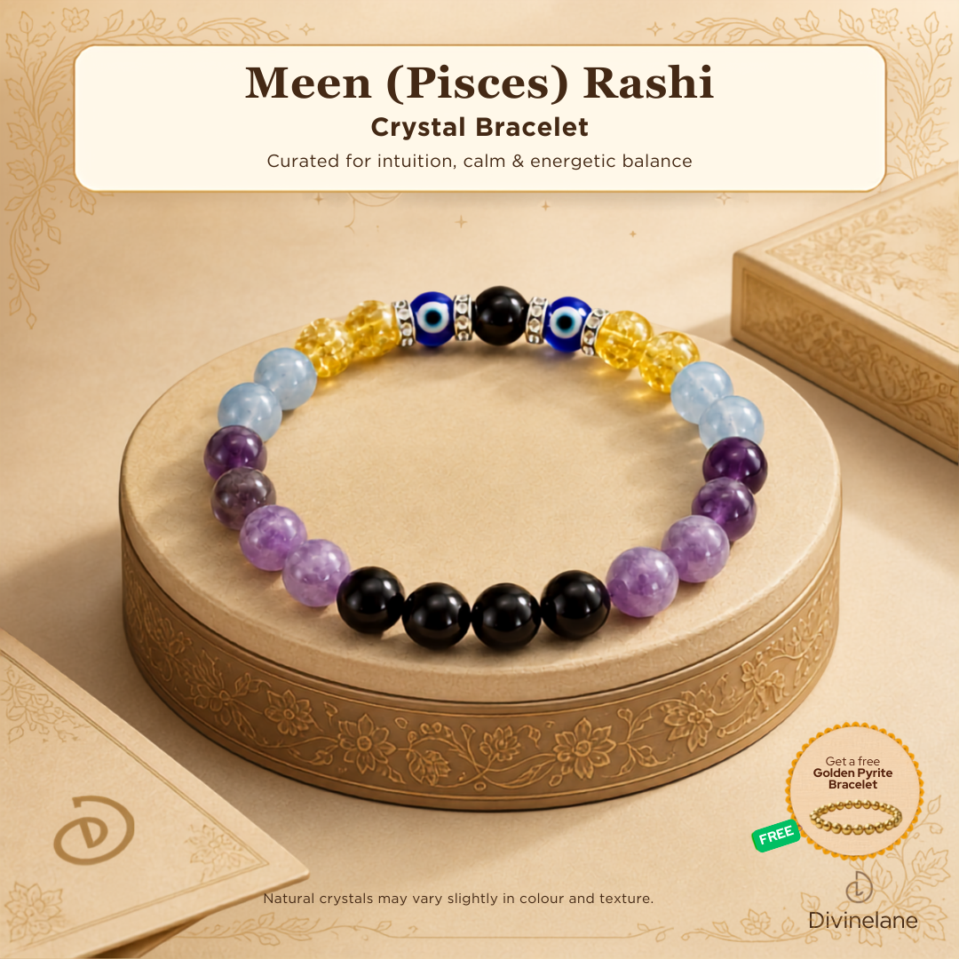 MEEN (Pisces) RASHI CRYSTAL BRACELET