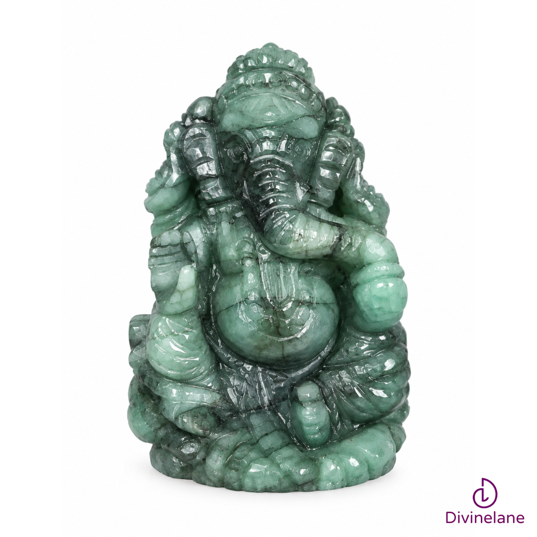 NATURAL EMERALD GANESH JI IDOL