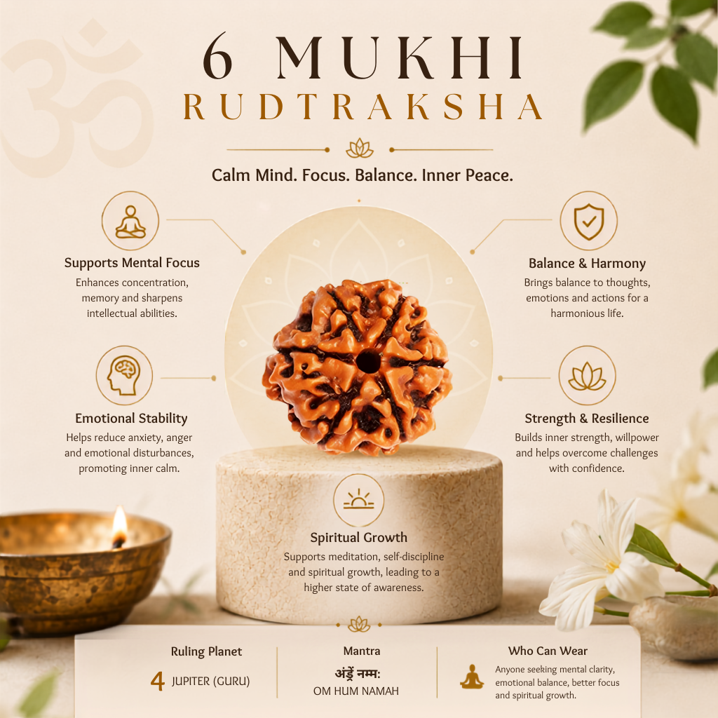 6 Mukhi Rudraksha (Nepali)