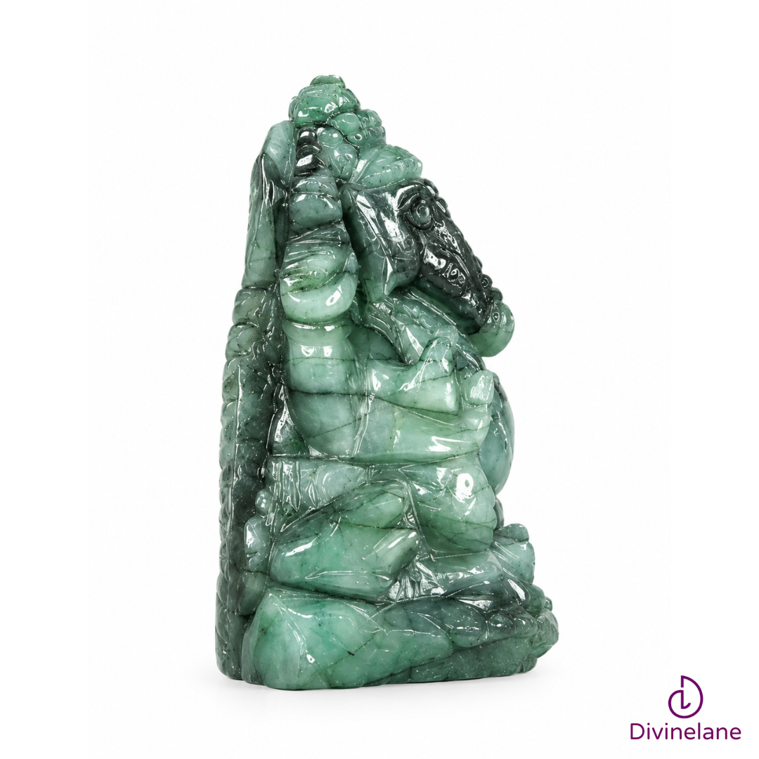 NATURAL EMERALD GANESH JI IDOL