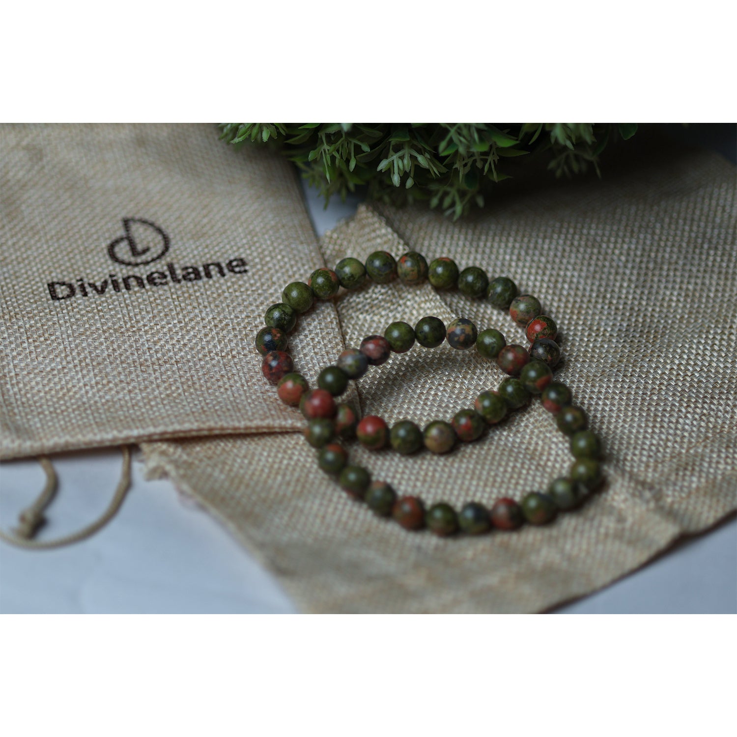 Natural Unakite Bracelet