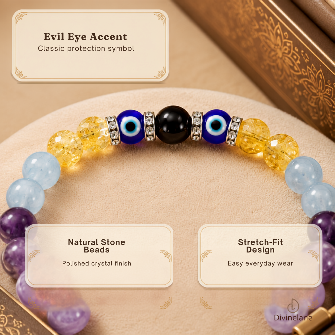 MEEN (Pisces) RASHI CRYSTAL BRACELET