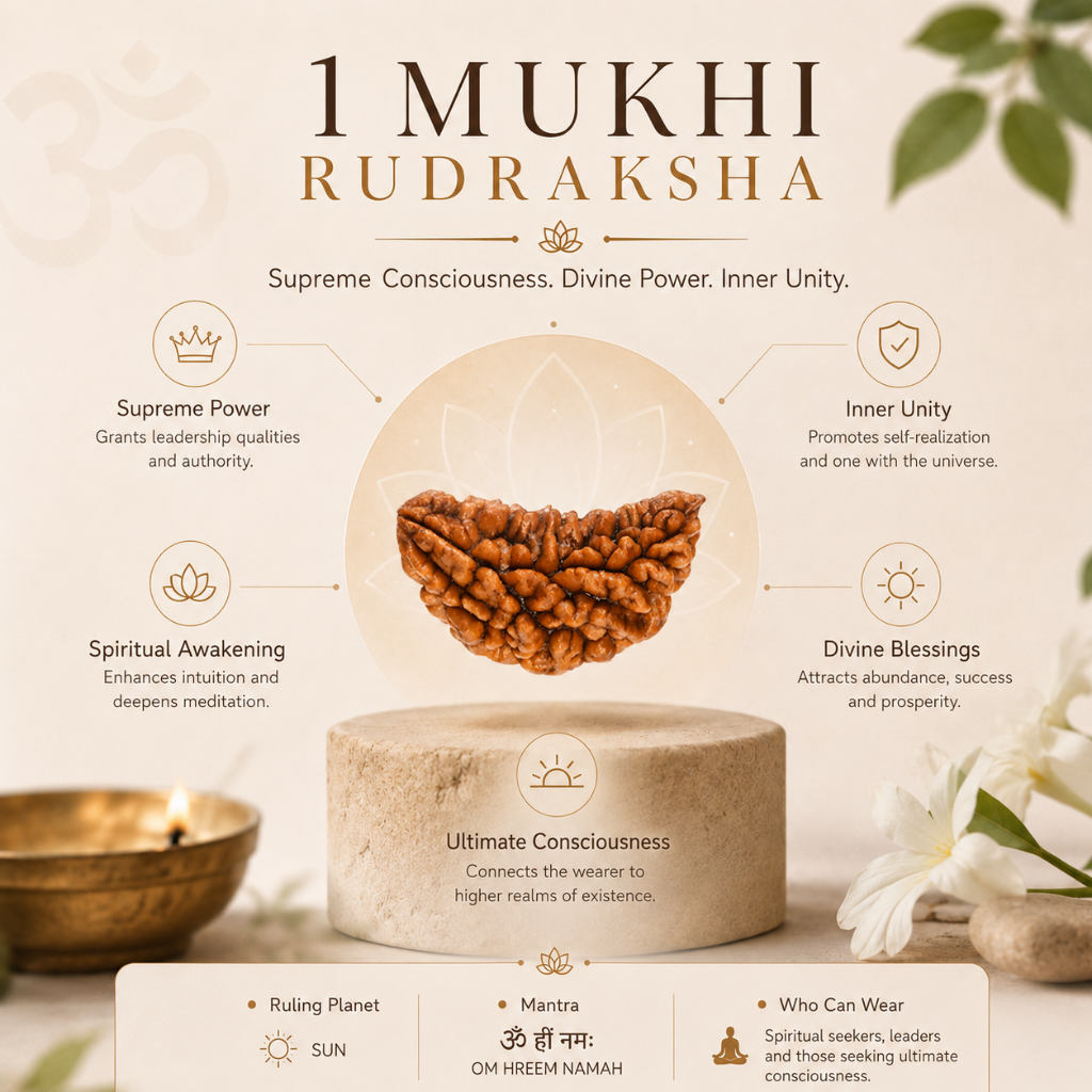 Cerified Natural 1 Mukhi Rudraksha - Nepal Origin