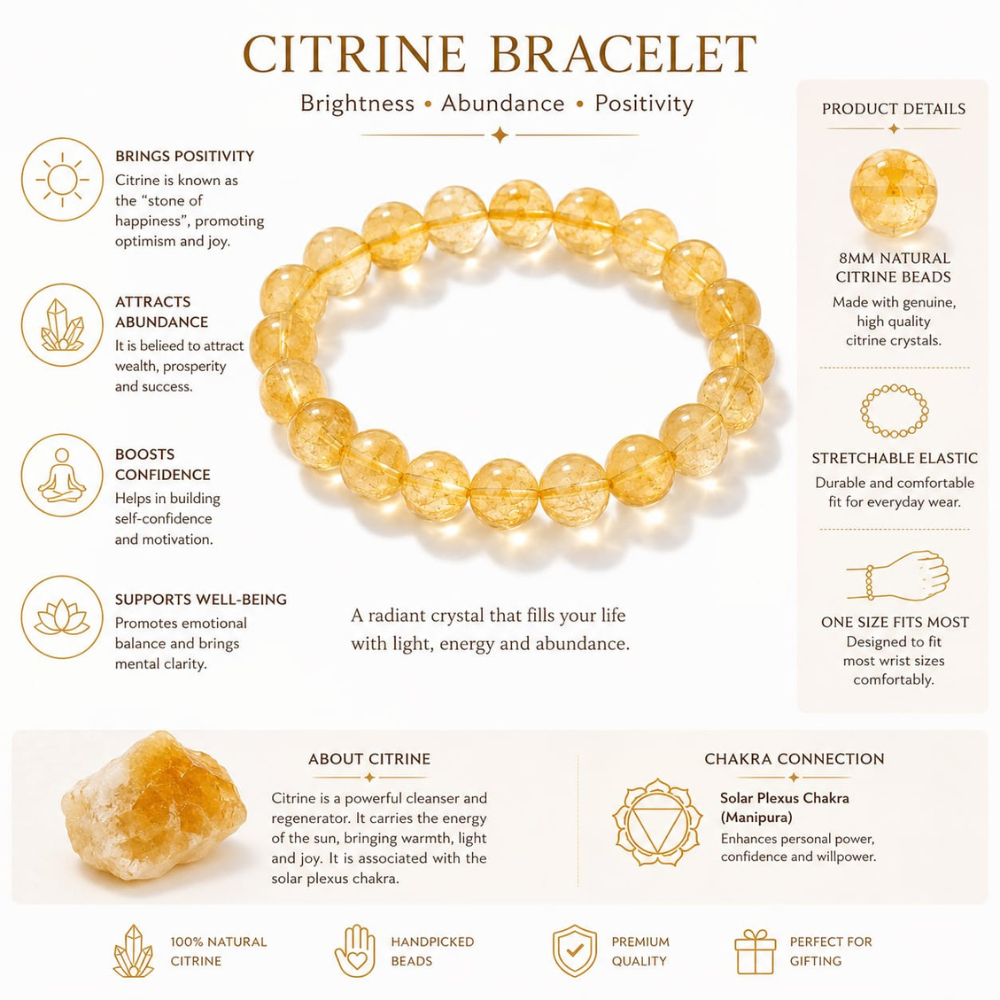 CITRINE BRACELET (Brihaspati Bracelet)