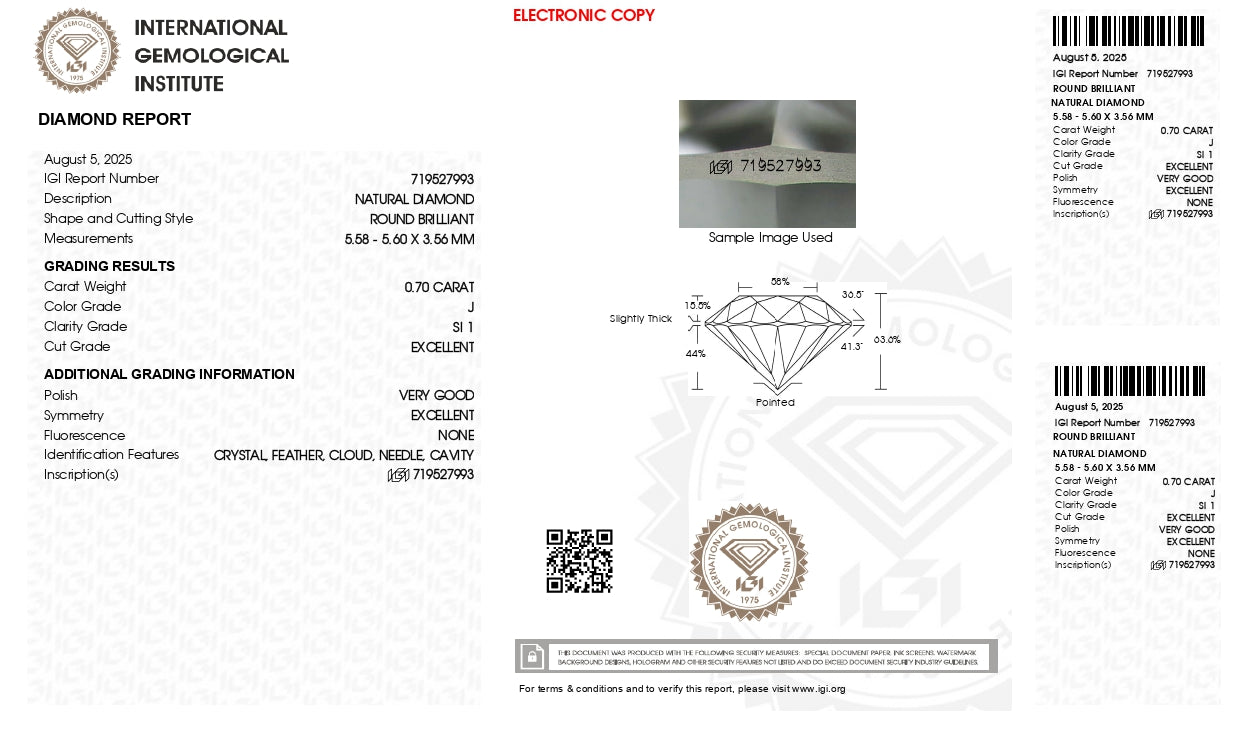 Diamond (0.70 Carat)