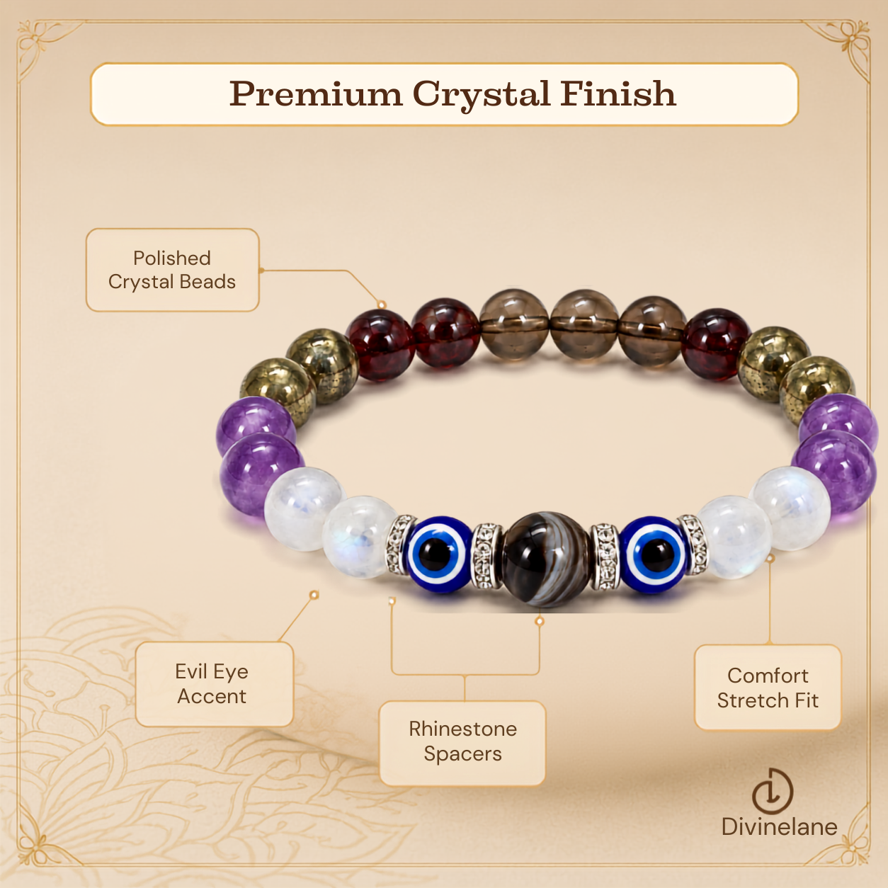 MAKAR (CAPRICORN) RASHI CRYSTAL BRACELET