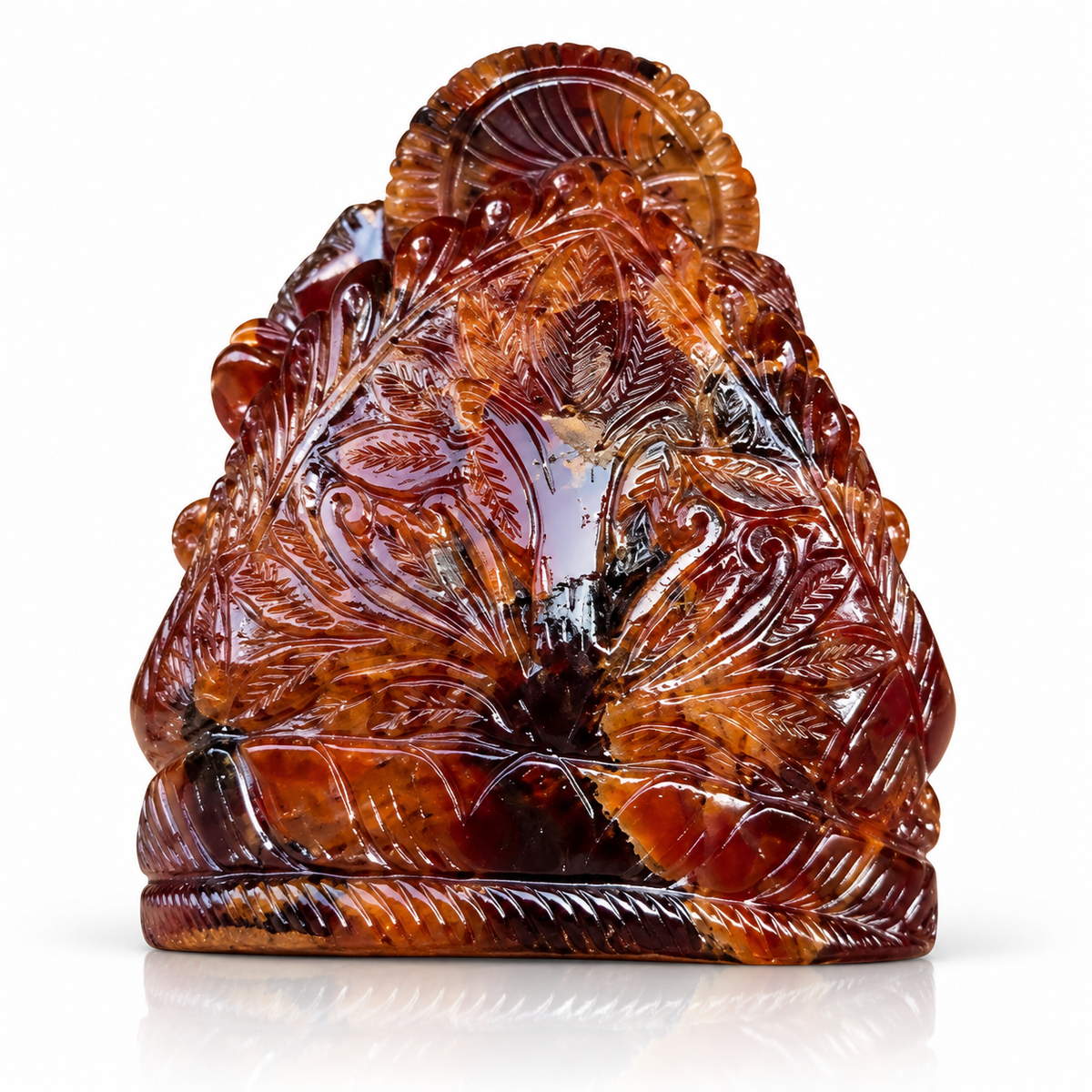 Natural Hessonite (Gomed) Ganesh Idol